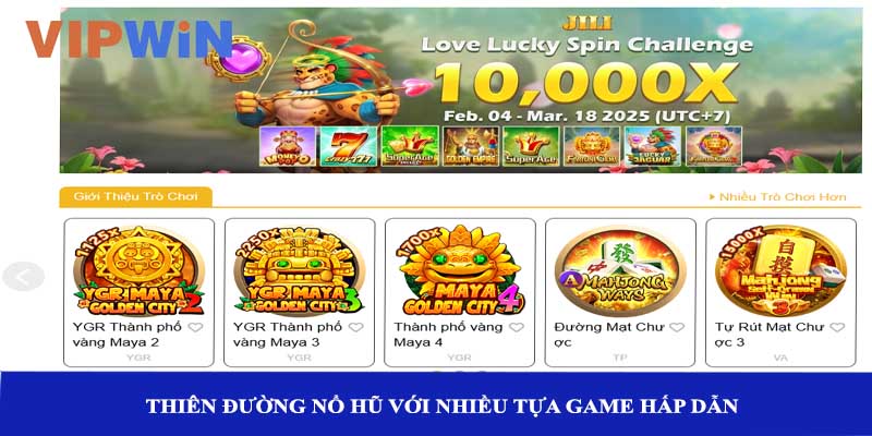 Thiên đường nổ hũ với nhiều tựa game hấp dẫn